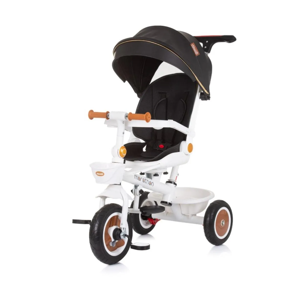 CHIPOLINO TRICIKL MARATHON BLACK/WHITE TRKMRT02402BW