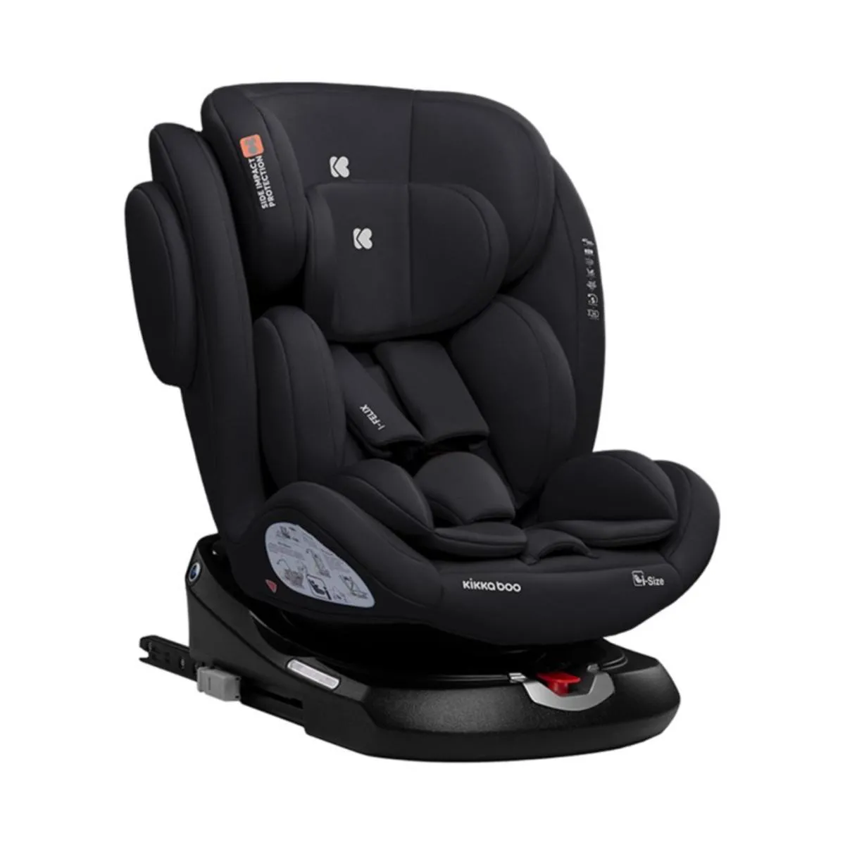 KIKKA BOO AUTOSJEDALICA I-FELIX I-SIZE BLACK 31002100035 