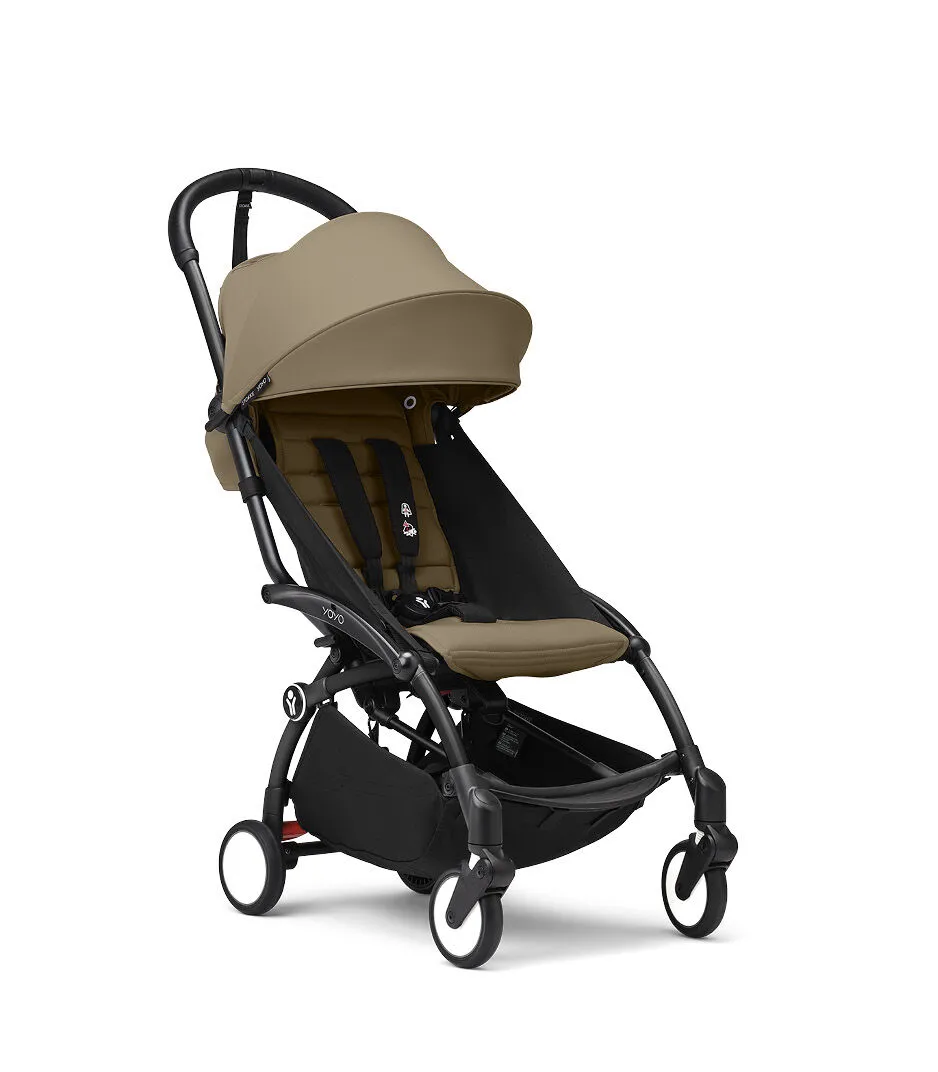 STOKKE YOYO3 SASIJA/KONSTRUKCIJA BLACK I SPORTSKO SJEDISTE 6+ COLOR PACK TOFFEE