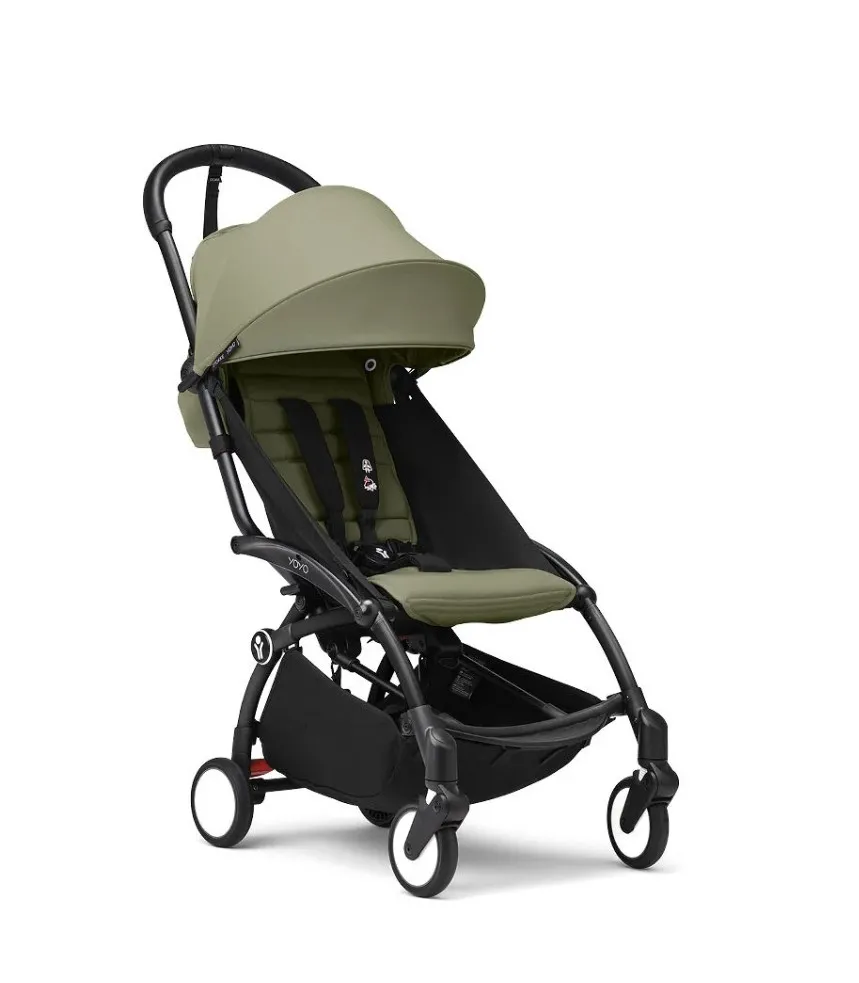 STOKKE YOYO3 SASIJA/KONSTRUKCIJA BLACK I SPORTSKO SJEDISTE 6+ COLOR PACK OLIVE 