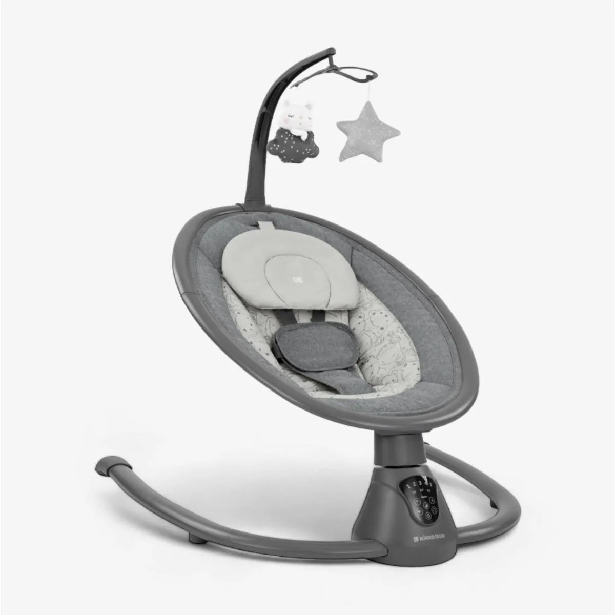 KIKKA BOO EL.LJULJA TWIDDLE GREY 2024 31005010077 