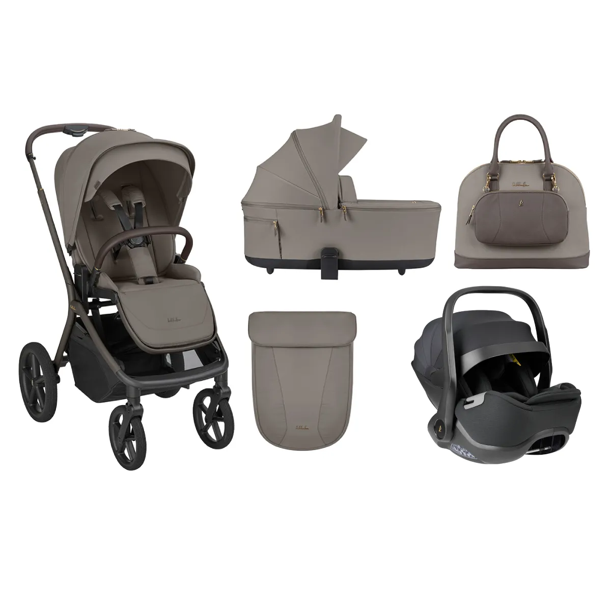 KIKKA BOO KOLICA GOYA 3U1 MOCCA I SJEDALICA I-CLASS I-SIZE NOIR 