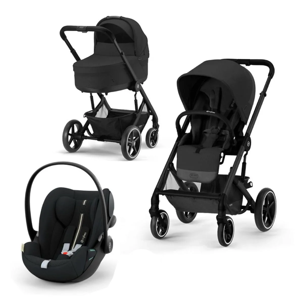 CYBEX KOLICA BALIOS 3U1 MOON BLACK (KOLICA,KORPA ,AUTOSJEDALICA CLOUD G I-SIZE)