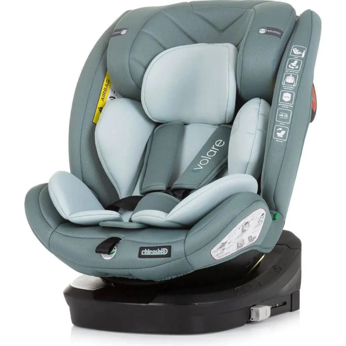 CHIPOLINO AUTOSJEDALICA VOLARE PASTEL GREEN STKVLR02404PG