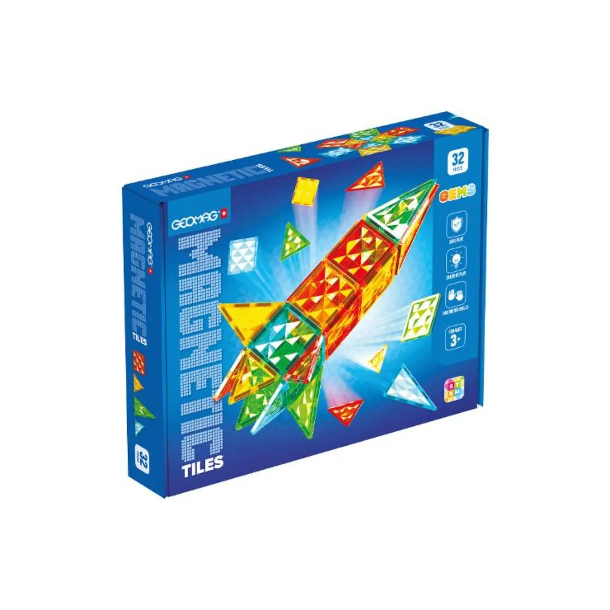 GEOMAG MAGNETNE PLOCICE GEMS ROCKET 32 4105