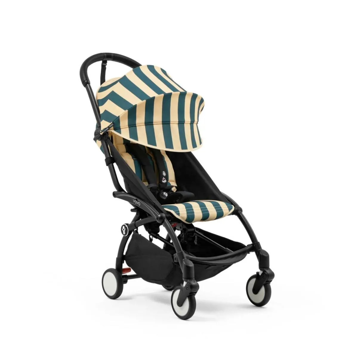STOKKE YOYO3 SASIJA/KONSTRUKCIJA BLACK 646002 I YOYO3 SPORTSKO SJEDISTE 6+ COLOR PACK RIVIERA MONACO 646416