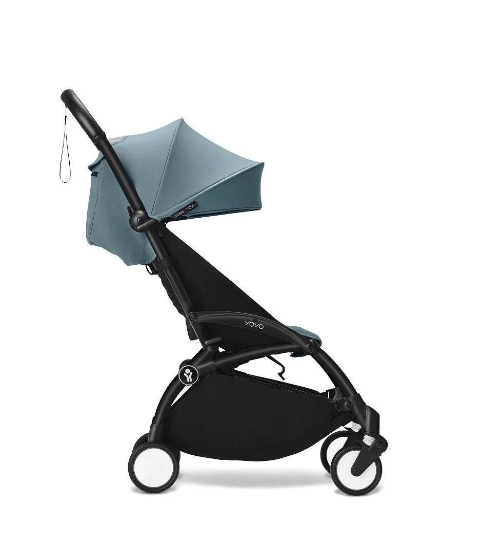 STOKKE YOYO3 SASIJA/KONSTRUKCIJA BLACK 646002 I YOYO3 SPORTSKO SJEDISTE 6+ COLOR PACK AQUA 646409