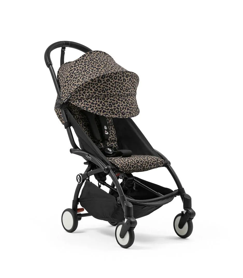 STOKKE YOYO3 SASIJA/KONSTRUKCIJA BLACK 646002 I YOYO3 SPORTSKO SJEDISTE 6+ COLOR PACK LEOPARD 646413 