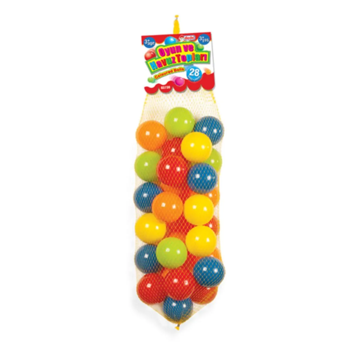 CROCO_TOYS LOPTICE U MREZI 9CM FUNBALLS 28PCS 03739