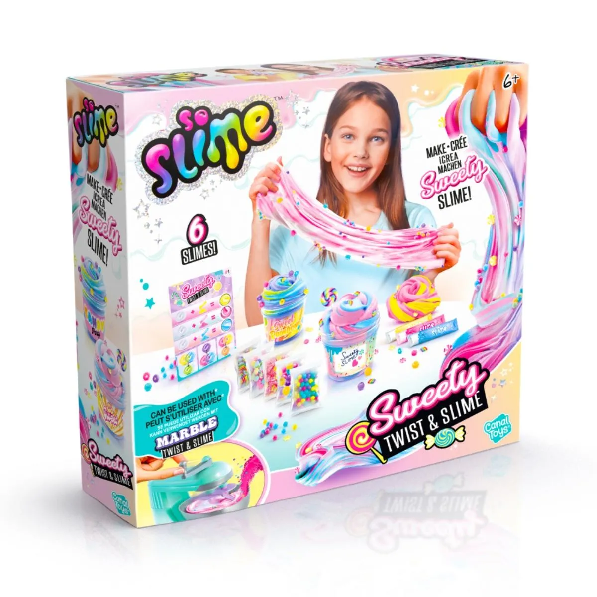 HAPE SET ZA PRAVLJENJE SLAJMA MARBLE TWIST&SLIME CTSSC322