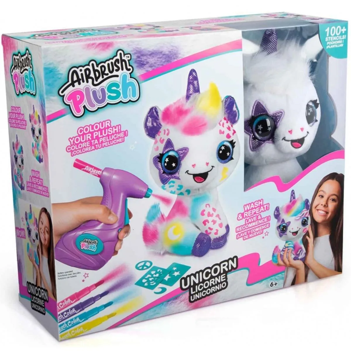 HAPE UNICORN AIRBRUSH PLUSH CTOFG228