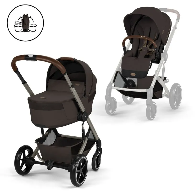 CYBEX KOLICA BALIOS S TPE + SKLOPIVA KORPA CC B CHOCOLATE BROWN 526001701 