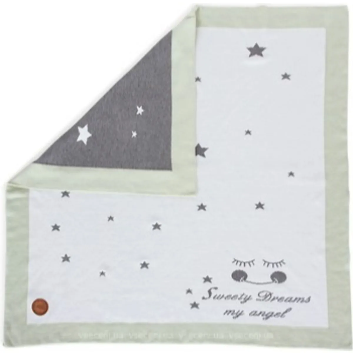 CEBA_BABY BEBI PREKRIVAC STARS MINT W-812-107-152-1 