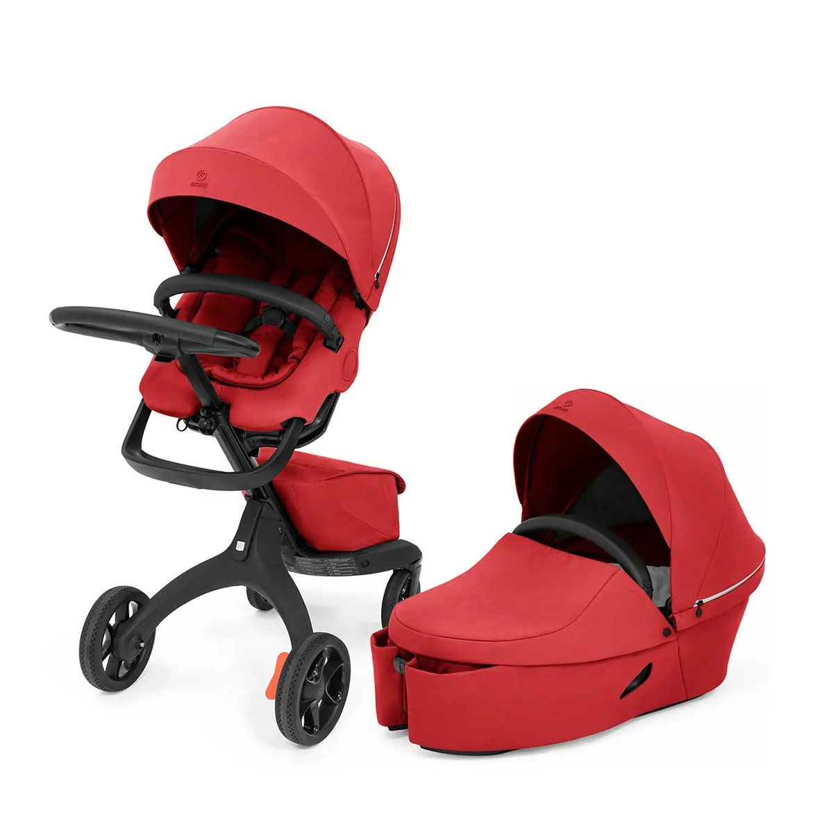 Stokke XPLORY KOLICA X RUBY RED + KORPA XPLORY RUBY RED