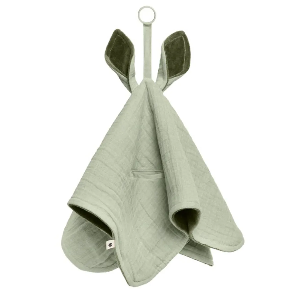 BIBS IGRACKA DEKICA SAGE MUSLIN/HUNTER GREEN PLUSH 9405250