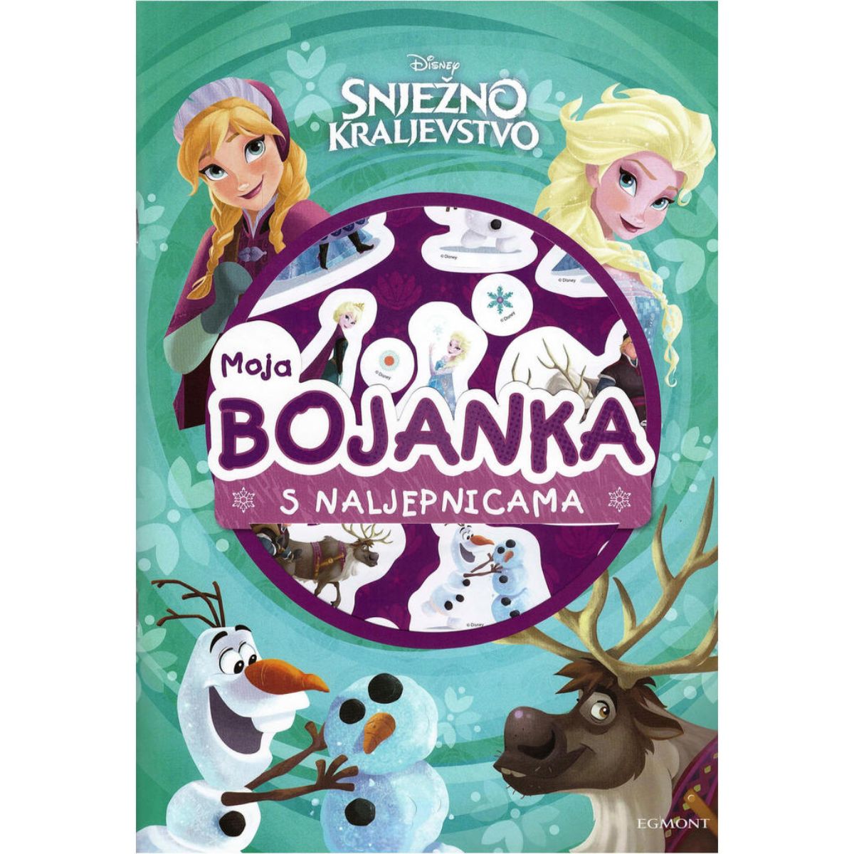 FROZEN BOJANKA SA NALJEPNICAMA FROZEN555 | Bojprom