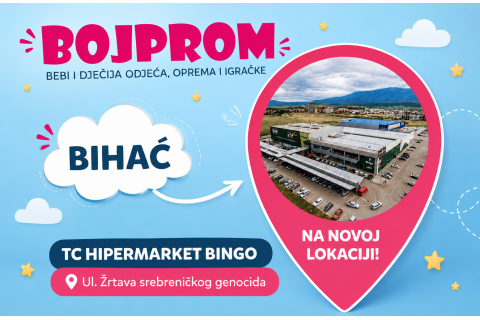 Bojprom u Bihaću na novoj adresi – još veći izbor, još bolje iskustvo kupovine i super popusti povodom otvaranja