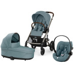 CYBEX KOLICA BALIOS 3U1 STORMY BLUE LIGHT I AUTOSJEDALICA CLOUD G I-SIZE PLUS STORMY BLUE 