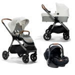 JOIE KOLICA FINITI 3U1 OYSTER, KORPA RAMBLE XL OYSTER I SJEDALICA I-LEVEL RECLINE ECLIPSE 