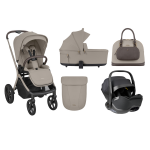 KIKKA BOO KOLICA GOYA 3U1 PLATINUM CHAMPAGNE I SJEDALICA I-CLASS I-SIZE NOIR 