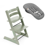 STOKKE STOLICA ZA HRANJENJE TRIPP TRAPP GLACIER GREEN I BEBI SET TRIPP TRAPP ANTHRACITE 