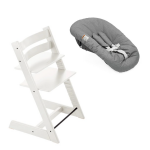 STOKKE STOLICA ZA HRANJENJE TRIPP TRAPP WHITE I BEBI SET TRIPP TRAPP ANTHRACITE 