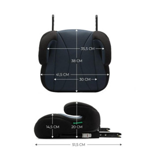 KINDERKRAFT AUTOSJEDALICA I-BOOST BLACK 41730 