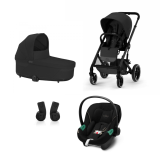 CYBEX KOLICA BALIOS 3U1 MOON BLACK SA AUTOSJEDALICOM ATON S2 MOON BLACK 
