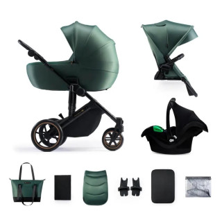 KINDERKRAFT KOLICA 3U1 PRIME 2 MINK PRO DARK GREEN 41236 