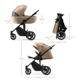 KINDERKRAFT KOLICA 3U1 PRIME 2 MINK PRO SANDROSE BEIGE 41237 