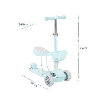 KIKKA BOO TROTINET/ROMOBIL BONBON 3U1 CANDY PINK 31006010094 
