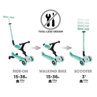 GLOBBER TROTINET GO UP ACTIVE LIGHTS 360 MINT NTGB0000749-206 