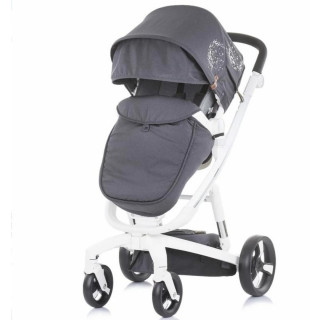 CHIPOLINO KOLICA ELECTRA WHITE FRAME SILVER 3U1 