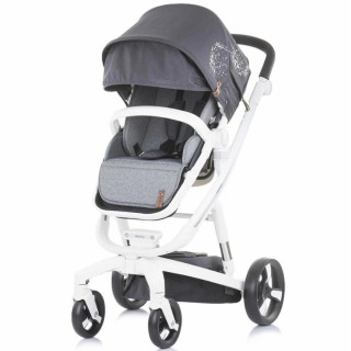 CHIPOLINO KOLICA ELECTRA WHITE FRAME SILVER 3U1 