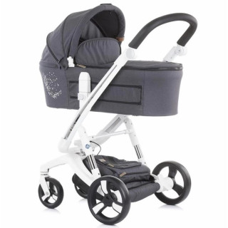 CHIPOLINO KOLICA ELECTRA WHITE FRAME SILVER 3U1 