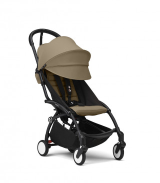 STOKKE YOYO3 SASIJA/KONSTRUKCIJA BLACK I SPORTSKO SJEDISTE 6+ COLOR PACK TOFFEE 