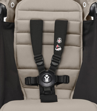 STOKKE YOYO3 SASIJA/KONSTRUKCIJA BLACK I SPORTSKO SJEDISTE 6+ COLOR PACK TAUPE 
