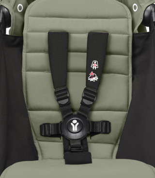 STOKKE YOYO3 SASIJA/KONSTRUKCIJA BLACK I SPORTSKO SJEDISTE 6+ COLOR PACK OLIVE 