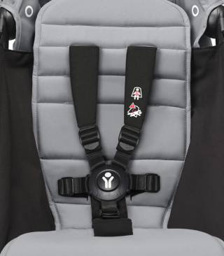 STOKKE YOYO3 SASIJA/KONSTRUKCIJA BLACK I SPORTSKO SJEDISTE 6+ COLOR PACK STONE 