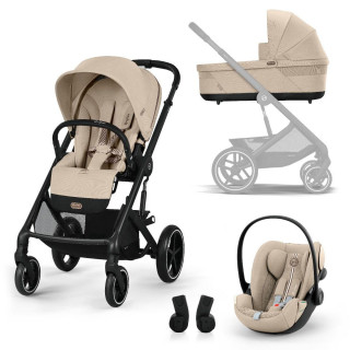 CYBEX BALIOS KOLICA LUX BLK 3U1 TS CLOUD G BA ALMOND BEIGE - ONE BOX 524002549 