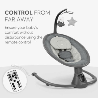 KIKKA BOO EL.LJULJA TWIDDLE GREY 2024 31005010077 