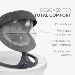 KIKKA BOO EL.LJULJA CODIE DARK GREY 2025 31005010092 