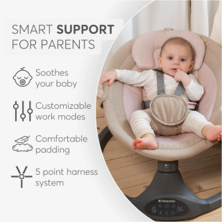 KIKKA BOO EL.LJULJA CODIE DARK GREY 2025 31005010092 