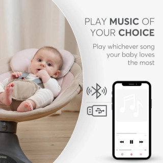 KIKKA BOO EL.LJULJA CODIE DARK GREY 2025 31005010092 