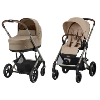 CYBEX KOLICA BALIOS 4U1 ALMOND BEIGE I BAZA ZA AUTOSJEDALICU G BLACK 