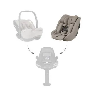 KIKKA BOO AUTOSJEDALICA I-CLASS PLUS I-SIZE CHAMPAGNE 31002110002 + ROTIRAJUCA ISOFIX BAZA I-CLASS 360 