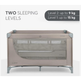 KIKKA BOO VIKEND KREVET SO GIFTED BEIGE 2026 2 LEVELS 31003010138 I PREKLOPIVI DUSEK LIGHT GREY 31107020048 