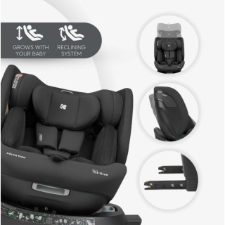 KIKKA BOO AUTOSJEDALICA I-ORBIT I-SIZE BLACK 2025 31002100085 