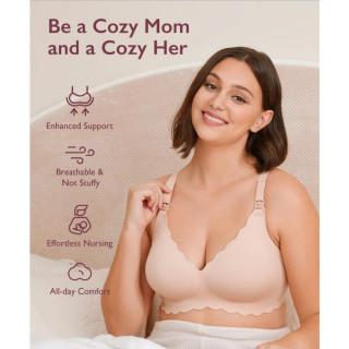 MOMCOZY GRUDNJAK ZA DOJENJE FLORAL NURSING SKIN L FB046-SK11XL-B YN46 