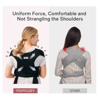 MOMCOZY KENGUR NOSILJKA BLACK CR001-BL00NB-A M20SSCJ01 